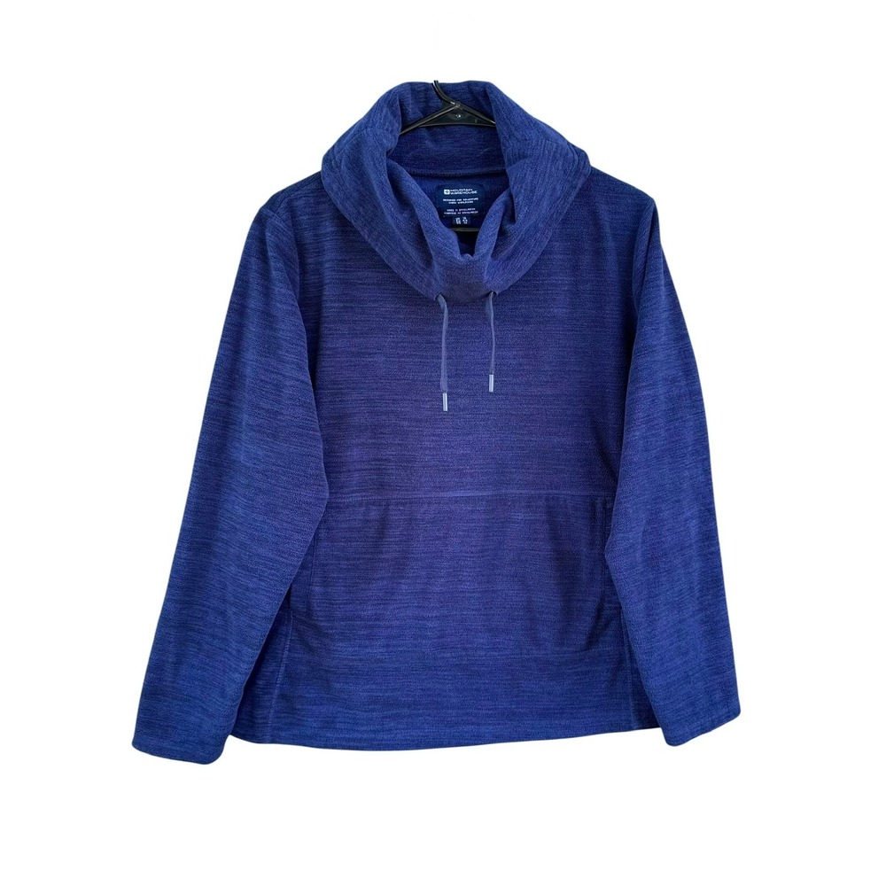 Mountain Warehouse Womens Blue Fleece Cowl Neck Pullover Size US‎ 12 Gorpcore